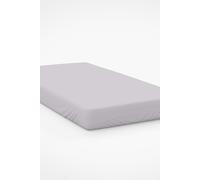 Easy Care 200 Thread Count Cotton Polyester Percale 28cm Fitted Sheet Belledorm Light Grey Emperor