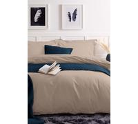 Easy Care 200 Thread Count Cotton Polyester Percale Duvet Cover Belledorm Cream King
