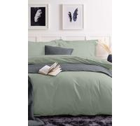 Easy Care 200 Thread Count Cotton Polyester Percale Duvet Cover Belledorm Pale Green Double