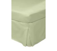 Easy Care 200 Thread Count Cotton Polyester Percale Platform Valance Belledorm Olive King