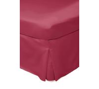 Easy Care 200 Thread Count Cotton Polyester Percale Platform Valance Belledorm Red Single
