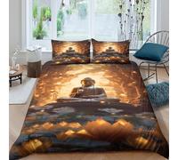 Easy Care 3D Print Microfiber Buddha statue Duvet Cover All Season Bedding Sets with Matching Pillowcase spiritual meditation scene Quilt Cover Set Easy Care, Washable for Home Decor King（220x240cm）