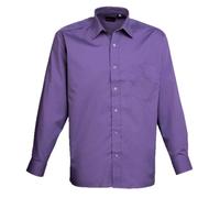 Easy Care Long Sleeve Poplin Polyester/Cotton Shirt by Premier