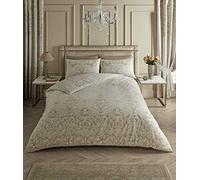 Easy Care Reversible Antoinette Duvet Cover, Luxury Quilt Bedding Set, Bedroom Accessory, Natural, Kingsize