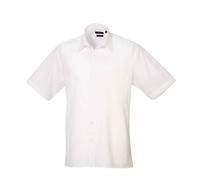 Easy Care Short Sleeve Poplin Polyester/Cotton Shirt by Premier