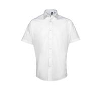 Easy Care Short Sleeve Poplin Semi-Fitted Shirt by Premier