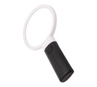 Easy Carry Large Power Magnifier Glass Featuring 4 LED Light Multifunction for Senior Jewelers & Electronic Technicians Elderly Readings Aid