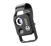 Easy Carry Microscope Featuring 200x Magnification CPL Filter Build in Adjustable LED for Scientific Learning Inspection for Smooth Surfaces