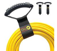 Easy-Carry Wrap-It Storage Straps - 17" (2-Pack) - Heavy-Duty Hook and Loop Cord Carrying Strap, Hanger, and Organizer with Handle for Pool Hoses, Garden Hoses, Cables, and Dad Gift Ideas…