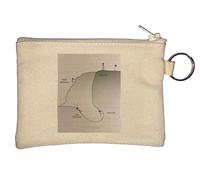 Easy Choices Hard Life Hard Choices Easy Life Inspirational Key Chain Coin Purse Beige