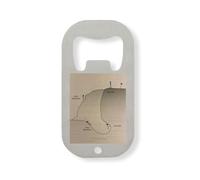 Easy Choices Hard Life Hard Choices Easy Life Inspirational Stainless Steel Bottle Opener Silver