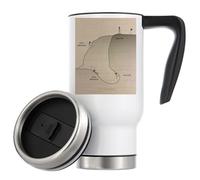 Easy Choices Hard Life Hard Choices Easy Life Inspirational Vacuum Insulated Thermal Travel Coffee Mug 480ml White
