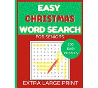 Easy Christmas Word Search For Seniors: Large Print Word Search Puzzles for Seniors with Alzheimers, Dementia or Partial Sight Loss