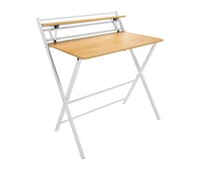 EASY CLAP | 92x84 - Folding desk Light Oak/White