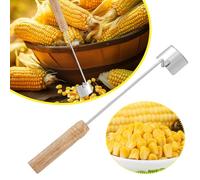 Easy Clean Corn Cob Peeler, 2025 Corn Peeler for on the Cob Stripper Tool, Cutter Remover Tool Kitchen Gadgets (1 Pcs) (Brown, 26cm)