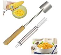 Easy Clean Corn Cob Peeler, 2025 New Corn Peeler for Corn on The Cob, Corn Cob Stripper, Long Handle Stainless Steel Corn Stripping Tool for Home Kitchen, Restaurant Chefs (B+D)