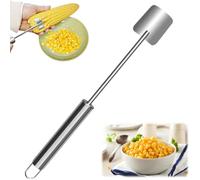 Easy Clean Corn Cob Peeler, 2025 New Corn Peeler for Corn on The Cob, Corn Cob Stripper, Long Handle Stainless Steel Corn Stripping Tool for Home Kitchen, Restaurant Chefs (A)