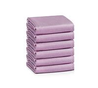 Easy Clean Fish Scale Nanoscale Cleaning Cloth,Streak Free Microfiber Glass Cleaning Cloths for Window Mirrors Windshields,Lint Free Microfiber Polishing Cleaning All-Purpose Towel Pack of 6(Purple)