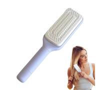 Easy Clean Hair Brush - ABS 24 x 6 cm | Self-Cleaning Hair Brush, Retractable Bristles, Antistatic, Multipurpose Space for Thick, Smooth and Wavy Hair