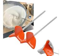 Easy-Clean Silicone Drill Mixer Paddle, Non-Stick Mixing Attachment for Paint, Epoxy, Cement, Grout and Resin, Multi-Material Blending Tool for Fast Mess-Free DIY Construction Craft Projects (2pcs)