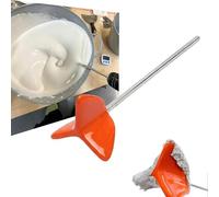 Easy-Clean Silicone Drill Mixer Paddle, Non-Stick Mixing Attachment for Paint, Epoxy, Cement, Grout and Resin, Multi-Material Blending Tool for Fast Mess-Free DIY Construction Craft Projects (1pc)