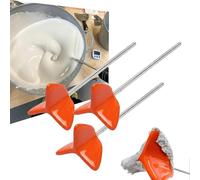 Easy-Clean Silicone Drill Mixer Paddle, Non-Stick Mixing Attachment for Paint, Epoxy, Cement, Grout and Resin, Multi-Material Blending Tool for Fast Mess-Free DIY Construction Craft Projects (3pcs)