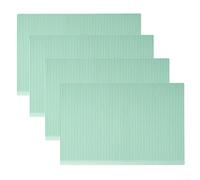 Easy Clean Silicone Shelf Liners 4 PCS Mats for Tidy and Organized Home Spaces (Green)