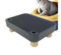 Easy Clean Stairs for Cat Litter - Removable Filter Net, Non-Slip Rubber Feet, Low Entry Ramp Design | Indoor Outdoor Apartment Living Room Vet Dormitory