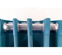 Easy Clip-On! Curtain Spacers (Large) - Curtain Shapers - Drapery Spacers - 8 Pack- Clear Plastic - Easy Clip-On Feature - Enhances Home Decor - Accessories