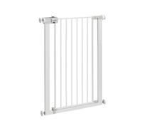 Safety 1st Easy Close Extra Tall Metal Gate, Baby Stair Gate Pressure Fit, 73-80cm (max. 94cm), Easy Close, Extra Tall (91cm), No-Screw Installation (No Drilling), White