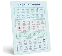 Easy Clothing Care Laundry Symbols Magnet - Guide for Home, Dorms & Laundromats
