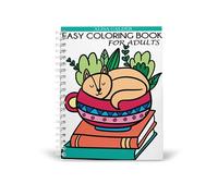 Easy Coloring Book for Adults: Beautiful Simple Designs for Seniors and Beginners