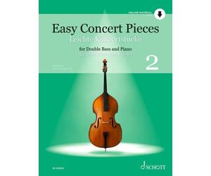 Easy Concert Pieces : 24 Easy Pieces from 5 Centuries using half to 3rd Position. Vol. 2. double bass and piano.
