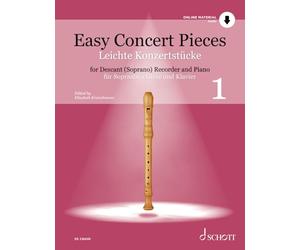 Easy Concert Pieces: 30 Pieces from 5 Centuries. Vol. 1. descant recorder and piano.
