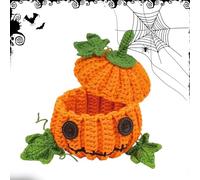 Easy Crochet Kit for Beginners - Crochet Start Kit | Pumpkin Knitting Set for Family Members Women Men Friends Enthusiasts Hobbyists Party Decor