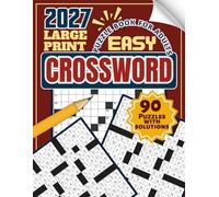 Easy Crossword Puzzle Book for Adults: Large Print Easy Level Crossword Puzzles for Adults & Seniors - 90 Puzzles with Solutions