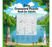 Easy Crossword Puzzle Book For Adults: Relaxing Brain Games for Stress Relief and Fun Learning