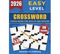Easy Crossword Puzzle Books For Adults and Seniors - 100 Big Font, Eye-Friendly Puzzles: Engaging Challenges to Boost Your Focus and Keep Your Eyes ... of Fun, Perfect Gift for Cross word Lover