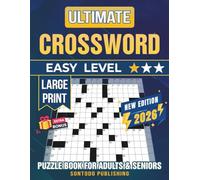 Easy Crossword Puzzle Books For Seniors and Adults - Extra Large Print: Fun and Engaging Brain Exercises To Keep Your Mind Sharp and Healthy, Perfect Gift for Cross Word Lover