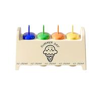 Easy Demold Rainbow Popsicles Molds Safe with Drips Guards Stick Rainbow Ice Cream Molds for ICY Treats ICY Treats