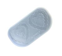 Easy Demold Silicone Mold for Resin Keychain Creations Epoxy Lace Heart Bowknot Pendant Mold Jewelry Making Supplies Gift Crafting Supplies