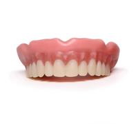 Easy Denture: Boil-&-Bite Functional Denture, Self-fit at Home in Mins, Adjusts for Narrow or Wide Arches, Long-term or temporary Solution, Eat, Drink and Smile Confidently, Med/Large Denture, Upper
