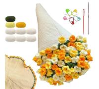 Easy DIY Blankets - Lily of the Valley,Flower Bouquet Blanket Kit - for Mom Beginners Birthday Christmas Valentine's Day