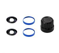 Easy DIY Swap for Uninterrupted Shooting Replacement Lens Kit for Insta360 X5 - HD Optical Glass Lens with Aluminum Tool & Multi-Color Rings, (Blue Ring Double Set)