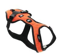 Easy Dog Harness for Cani Walking Activity Cani Cross, Cani Jogging, Cani Trail, Cani Rando I-Dog is a French Brand (Orange, S)