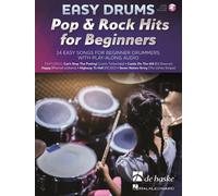 Easy Drums - Pop & Rock Hits for Beginners Drum Kit Book and Audio Online