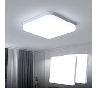 EASY EAGLE 36W Square LED Ceiling Light 3240LM, 6500K Indoor Lighting, Modern Light Lamp for Bathroom, Living Room, Kitchen, Bedroom (Pack of 2)