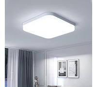 EASY EAGLE LED Ceiling Light 36W, Daylight White 6500K, 3240 LM Bright Bathroom Lamp, Modern Square Flush Mounted Lighting Fixture for Bedroom, Living Room,Kitchen, Hallway, Office, 23CM