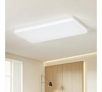 EASY EAGLE LED Ceiling Light 60 W, 6800 LM 4000 K Netrual White LED Ceiling Lamp 50x25CM, Waterproof Flush Lighting Fixture for Office Kitchen Hallway Living Room Bedroom