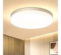 EASY EAGLE Round LED Ceiling Light 48 W, 3000 K, 4800 LM Modern Light, Indoor Lighting for Living Room, Bedroom, Kitchen, Bathroom, IP44, Diameter 30 cm